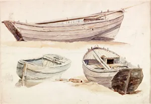 Studies of Salmon Boats (bodycolour on paper) Studies of Salmon Boats (bodycolour on paper)