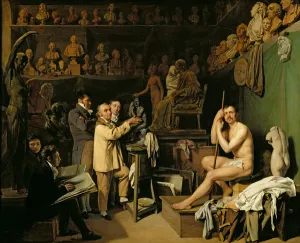 The Studio of Jean Antoine Houdon (1741-1828) (oil on canvas) The Studio of Jean Antoine Houdon (1741-1828) (oil on canvas)