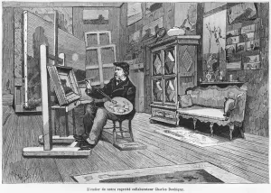 The studio of our lamented contributor Charles Daubigny, illustration The studio of our lamented contributor Charles Daubigny, illustration