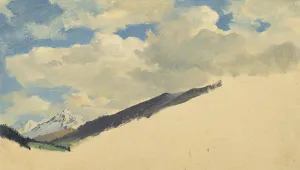 Study of Clouds with Mountain Tops, 1830 (oil on canvas) Study of Clouds with Mountain Tops, 1830 (oil on canvas)
