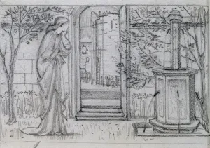 A Study for Danae and the Brazen Tower, 1869-70 (pencil on paper) A Study for Danae and the Brazen Tower, 1869-70 (pencil on paper)
