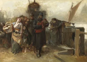 Impoverished Gallery: Study for Deserted - a Foundling (oil on canvas)
