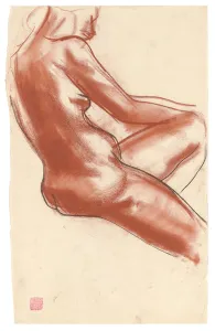 Study of a Female Nude, (sanguine chalk on paper) Study of a Female Nude, (sanguine chalk on paper)