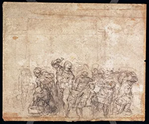 Study of Figures for a Narrative Scene (black chalk on paper) (verso) (for recto see 191777) (see also 191767) Study of Figures for a Narrative Scene (black chalk on paper) (verso) (for recto see 191777) (see also 191767)