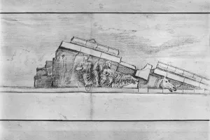 Study of the frieze from the west pediment of the Parthenon (pencil on paper) (b/w photo) Study of the frieze from the west pediment of the Parthenon (pencil on paper) (b/w photo)
