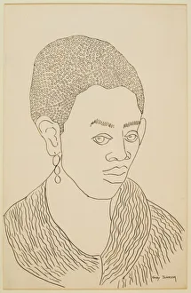 Study of a Girl with Earring, 1931 (ink on paper) Study of a Girl with Earring, 1931 (ink on paper)
