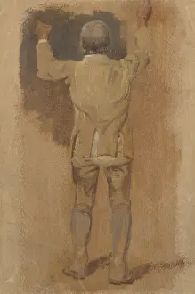 Study of a Groom, seen from behind, 1857 (oil on tan paper) Study of a Groom, seen from behind, 1857 (oil on tan paper)
