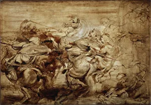 Study for the lion hunt (Painting, 1614-1615) Study for the lion hunt (Painting, 1614-1615)