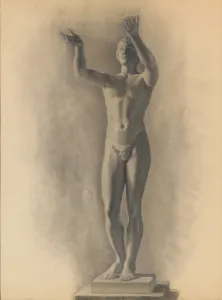 Study of the Male Figure, 1875 (charcoal, white chalk and pencil on paper) Study of the Male Figure, 1875 (charcoal, white chalk and pencil on paper)