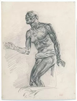 Giulio Cesare Procaccini Collection: Study of a Male Nude: Study for 'The Death of Seneca'