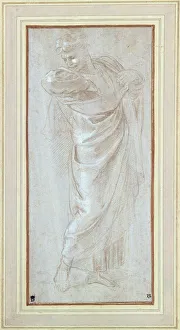 Study of a man for the tapestry cartoon of St. Paul at Lystra Study of a man for the tapestry cartoon of St. Paul at Lystra