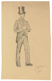 A Study for A Parisian Cafe (1875): Gentleman in a Top Hat A Study for A Parisian Cafe (1875): Gentleman in a Top Hat