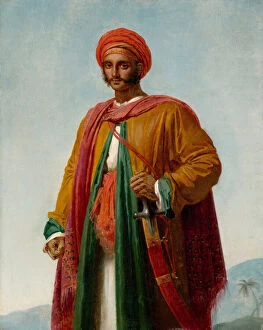 Robes Collection: Study for Portrait of an Indian, c.1807 (oil on canvas)