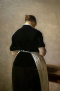 Study of a standing woman, back view, 1884-88 (oil on canvas) Study of a standing woman, back view, 1884-88 (oil on canvas)