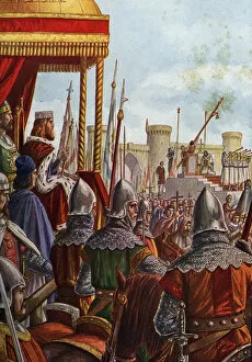 The submission of the city of Milan to Emperor Frederic I Barberossa (1122-1190)