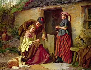 The Suitor, 1876 (oil on canvas)