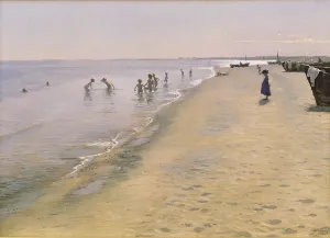 Summer Day at the South Beach of Skagen, 1884 Summer Day at the South Beach of Skagen, 1884