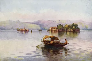 Ella Du Cane Gallery: A Summer Evening, Lago Maggiore (colour litho)