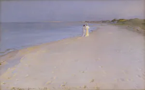 Summer evening at the South Beach, Skagen, 1893 Summer evening at the South Beach, Skagen, 1893