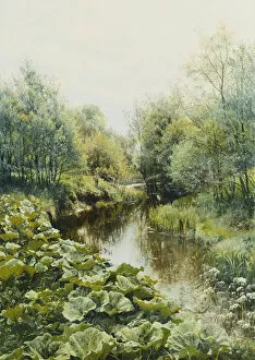 Images Dated 10th November 2011: Summerday at the Stream; Sommerdag ved Aen, 1909 (oil on canvas)