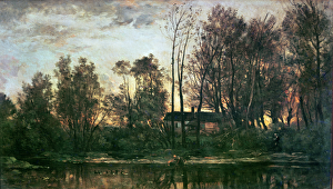 Sunset, Bas-Meudon (Hauts-de-Seine), 1869 (oil on panel) Sunset, Bas-Meudon (Hauts-de-Seine), 1869 (oil on panel)