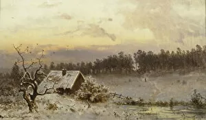 Rundown Gallery: Sunset over Hegdehaugen, 1866 (oil on canvas)