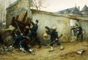 A Surprise Attack, 1888 (oil on panel) A Surprise Attack, 1888 (oil on panel)