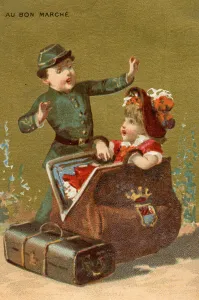 A Surprise in the Luggage, from a series of illustrations of children A Surprise in the Luggage, from a series of illustrations of children