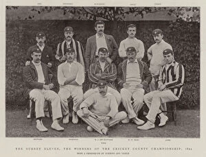 Ayres Gallery: The Surrey Eleven, the Winners of the Cricket County Championship, 1894 (b / w photo)