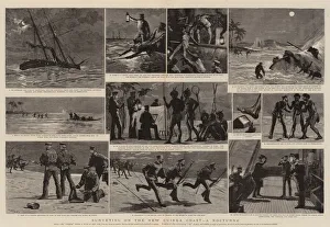 Surveying on the New Guinea Coast, a Nocturne (engraving) Surveying on the New Guinea Coast, a Nocturne (engraving)