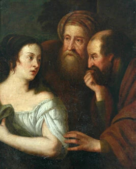 Susannah and the Elders (oil on canvas)