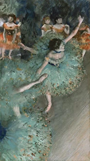 Swaying Dancer (Dancer in Green), 1877-79 (pastel & gouache on paper)