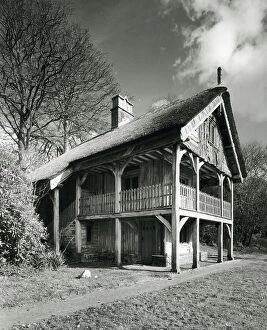 Ornamental Collection: The Swiss Cottage, Endsleigh, from 100 Favourite Houses (b/w photo)