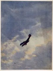 Swooping Down on a Hostile Plane, from British Artists at the Front Swooping Down on a Hostile Plane, from British Artists at the Front