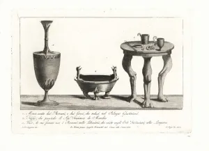 Table with lion legs, 1802 (engraving) Table with lion legs, 1802 (engraving)
