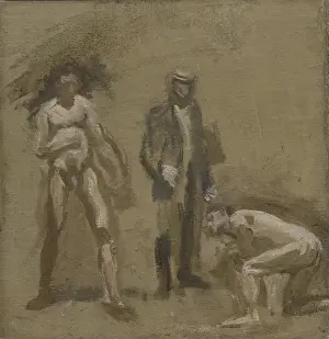 Taking the Count, study, 1898 (oil on canvas) Taking the Count, study, 1898 (oil on canvas)