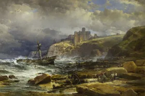 East Lothian Gallery: Tantallon Castle, 1860 (oil on canvas)