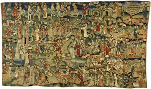 Northern Renaissance Collection: Tapestry depicting thirty-six scenes from the Old and New Testaments, from Middle Rhineland