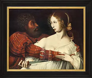 Tarquin and Lucrece, Oil painting on wood by Jan Massys or Metsys or Matsijs (1509-1575), illustrating Sextus Tarquin Tarquin and Lucrece, Oil painting on wood by Jan Massys or Metsys or Matsijs (1509-1575), illustrating Sextus Tarquin