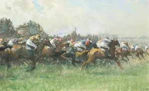 Tattenham Corner, the Epsom Derby, (coloured chalks and bodycolour on paper) Tattenham Corner, the Epsom Derby, (coloured chalks and bodycolour on paper)