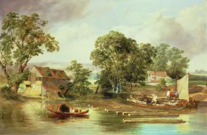 Taverham Paper Mill, Norfolk, 1839 (oil on canvas) Taverham Paper Mill, Norfolk, 1839 (oil on canvas)