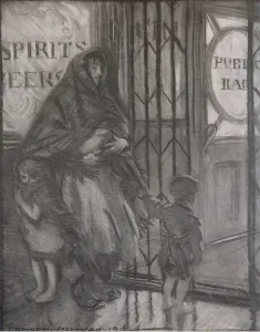 The tavern door, Bibbys Annual, 1916-1917 (litho) The tavern door, Bibbys Annual, 1916-1917 (litho)