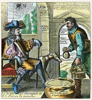 Inequality Gallery: Taxing of the Third Estate (coloured engraving)