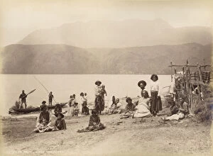 Te Ariki - Lake Tarawera, c.1885 (albumen print)