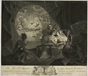 Images Dated 18th January 2013: The Tea-Tax Tempest, or the Anglo American Revolution, 1778 (litho)