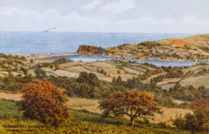 Teignmouth and Shaldon, from Haldon Moor (colour litho) Teignmouth and Shaldon, from Haldon Moor (colour litho)