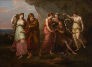 Telemachus and the Nymphs of Calypso, 1782 (oil on canvas) Telemachus and the Nymphs of Calypso, 1782 (oil on canvas)