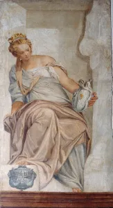 Temperance, from the wall of the sacristy (fresco) Temperance, from the wall of the sacristy (fresco)