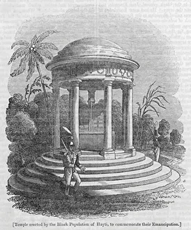 Temple erected by the Black Population of Hayti, to commemorate their Emancipation (engraving) Temple erected by the Black Population of Hayti, to commemorate their Emancipation (engraving)
