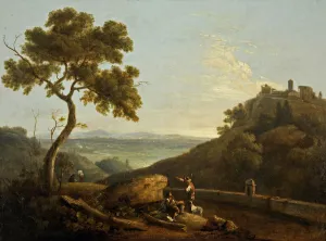 The Temple of the Sybil and the Campagna, Tivoli, Italy (oil on canvas) The Temple of the Sybil and the Campagna, Tivoli, Italy (oil on canvas)